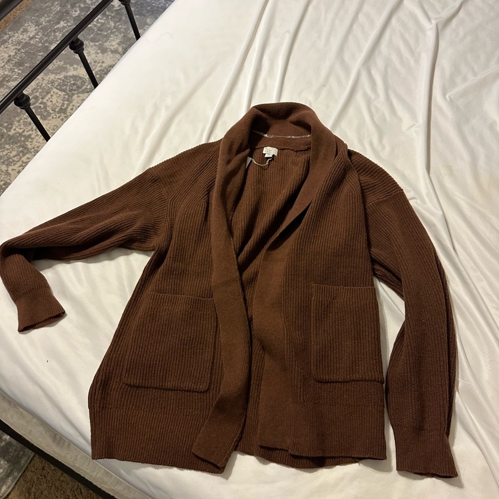 a new day Brown Cardigan Sweater